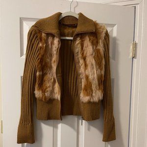 Jennyfer Womens Genuine Fur Jacket S, NWOT